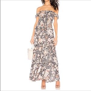 Spell Amethyst sheer off the shoulder gown XL